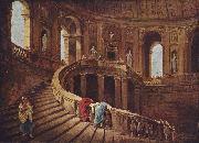 Freitreppe im Schlob von Caprarola Hubert Robert